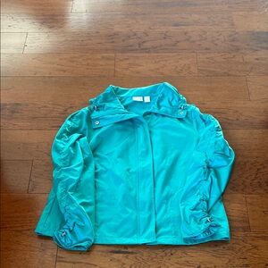 Chico’s Collection green jacket-2